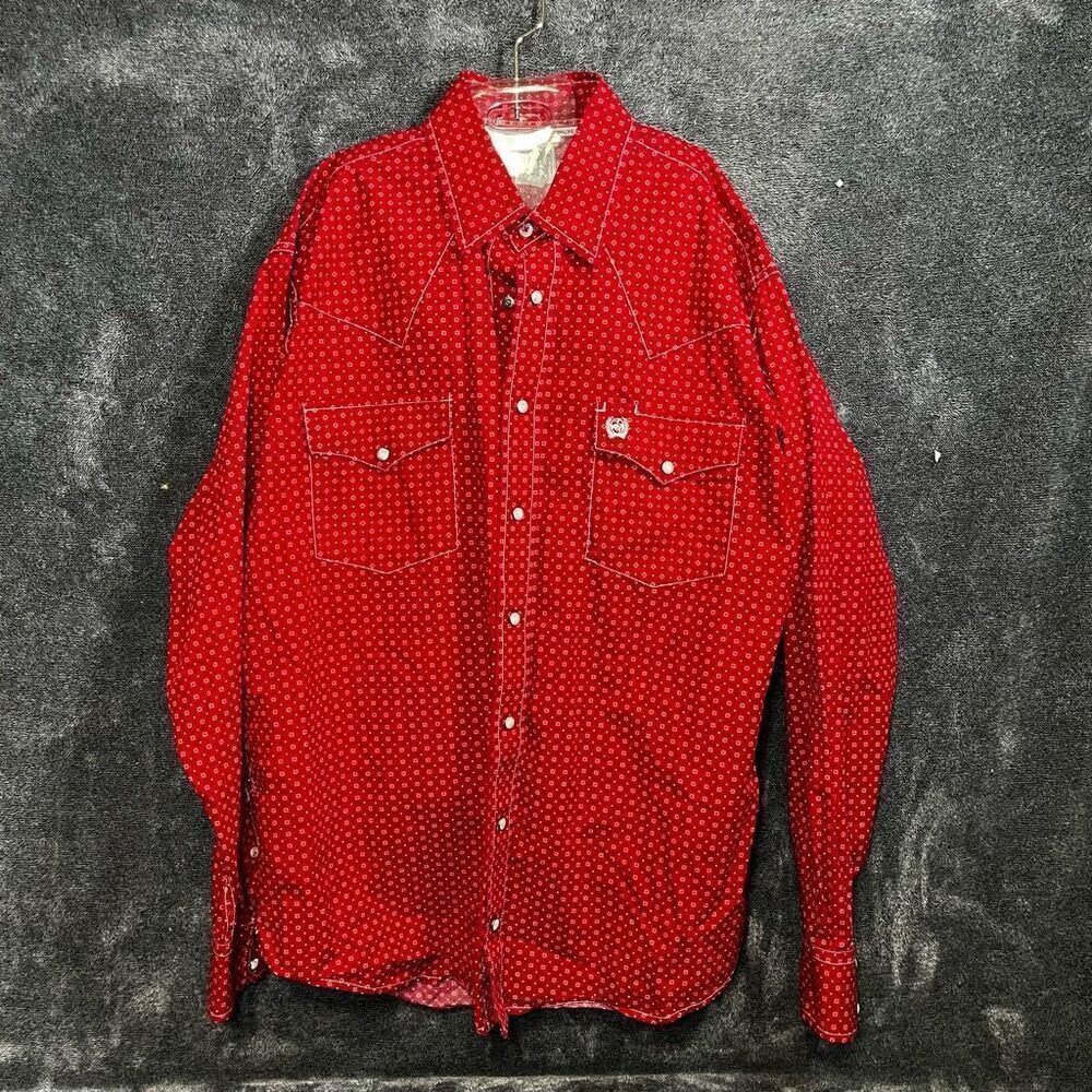 Cinch Shirt Men Small Pearl Snap Western Long Sleeve